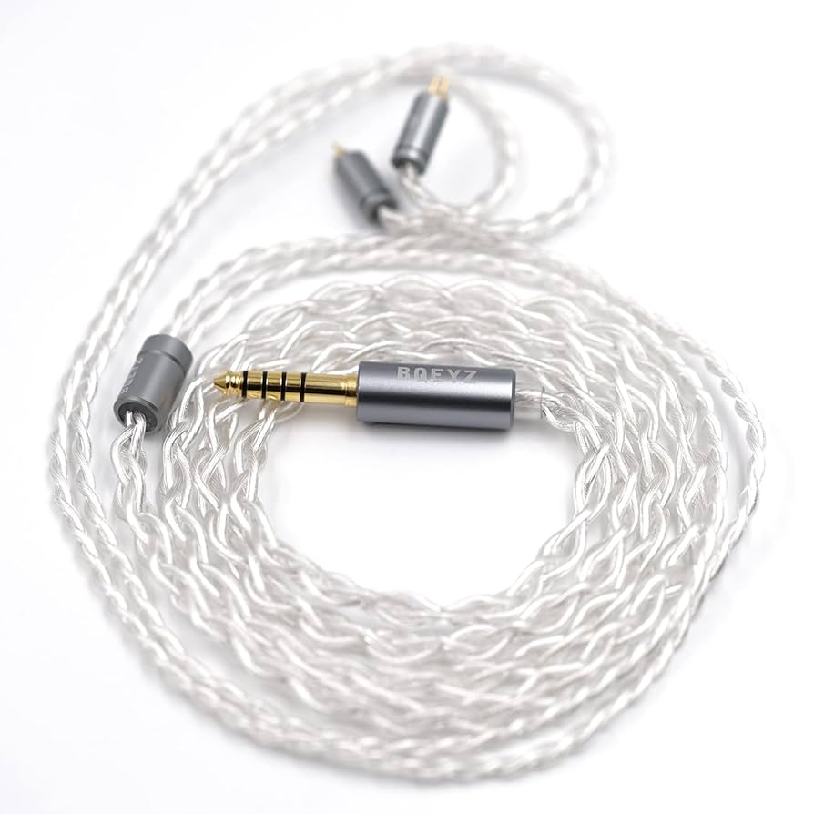 BQEYZ 有線イヤホン ピンク ケーブル Amazon | BQEYZアップグレードイヤホン交換ケーブル 2pin C13 銀